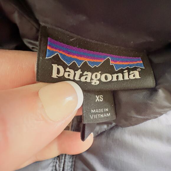 Patagonia Women’s Gray Down Puffer Coat – Size XS – Style 28407FA17 Longline - Picture 8 of 13